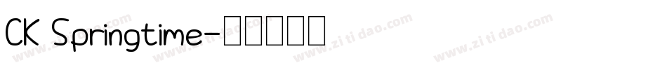 CK Springtime字体转换